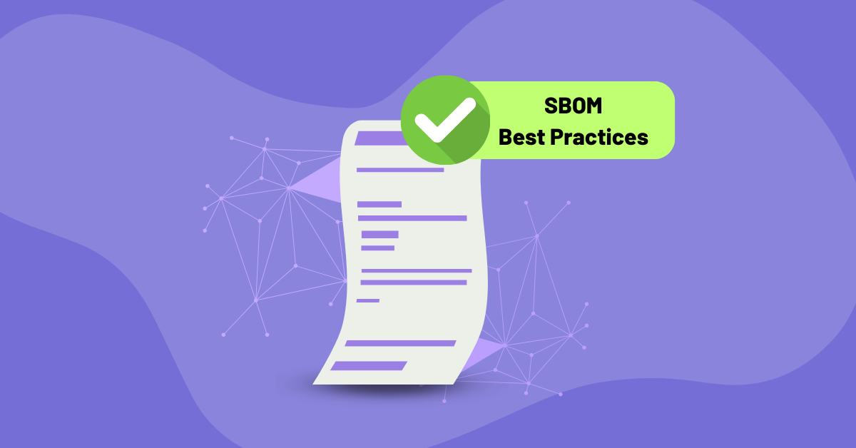 SBOM best practices graphic