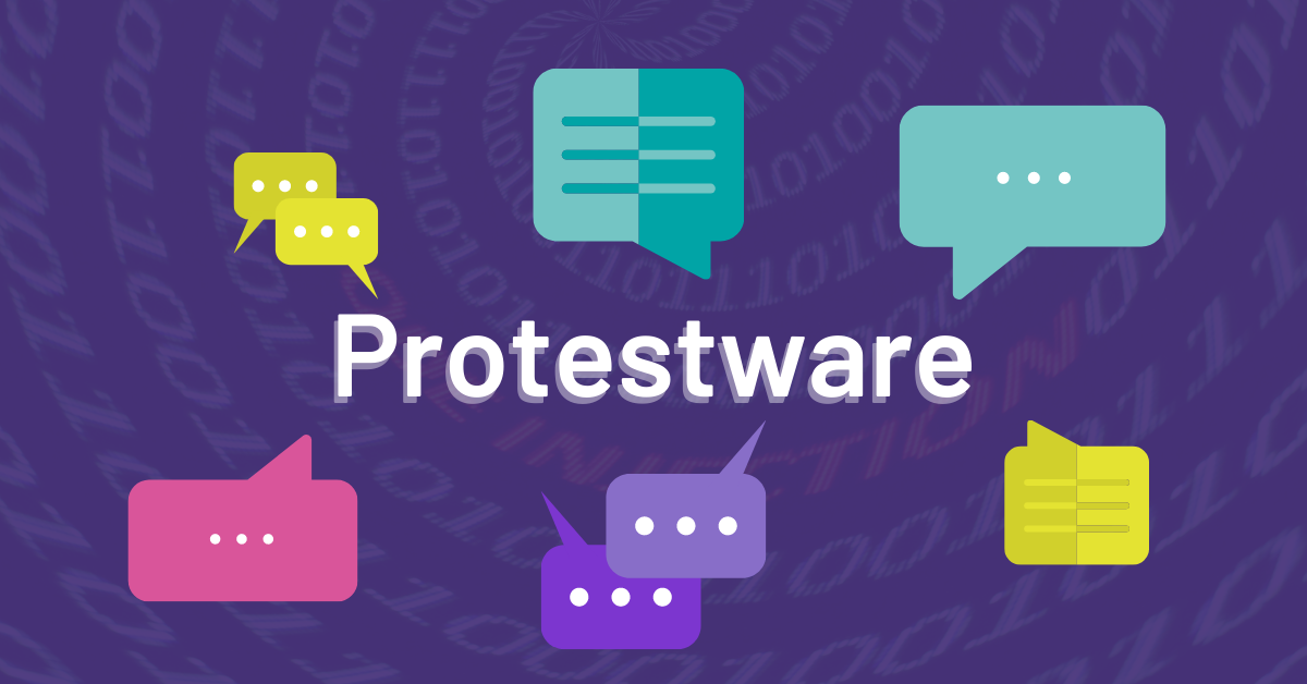 Protestware graphic