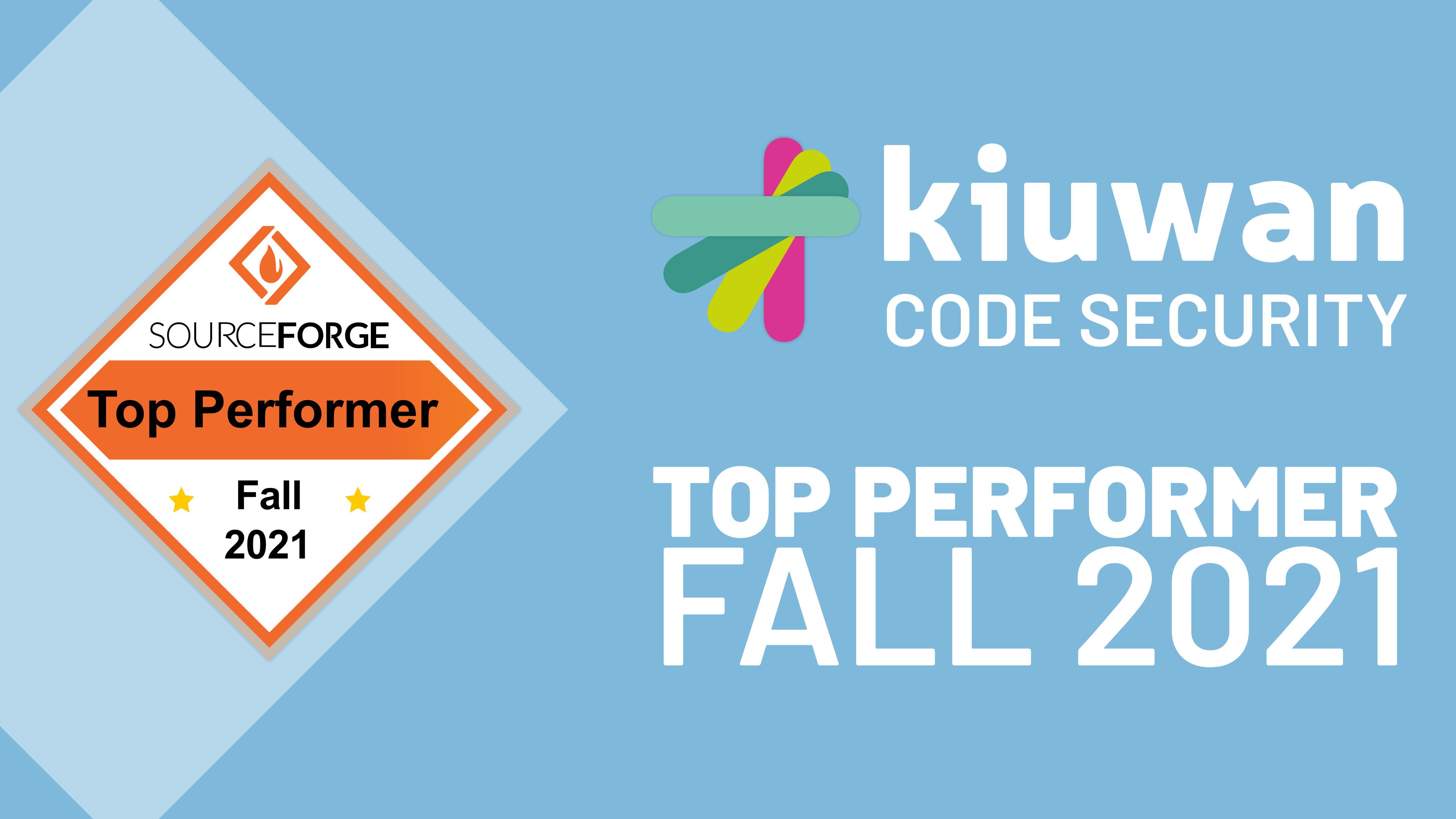 Sourceforge top performer badge 2021 graphic