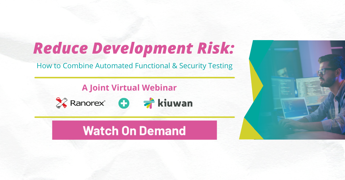 Webinar On Demand - Ranorex + Kiuwan